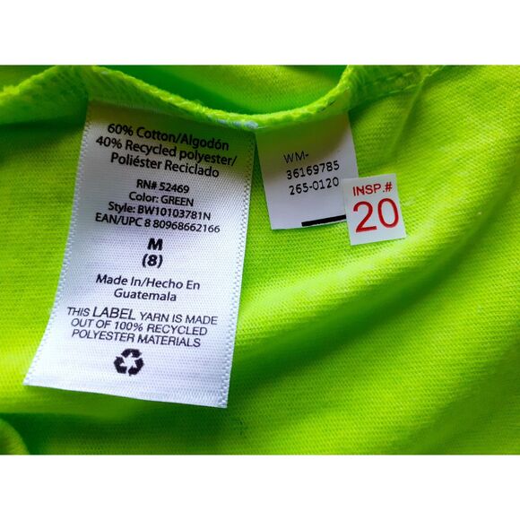 Wonder Nation Plain Neon Green sSoft Cotton Blend Boys Tee Med Lot of 3 NWT - Picture 10 of 13